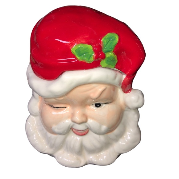 Santa Claus canister cookie jar - Picture 7 of 7